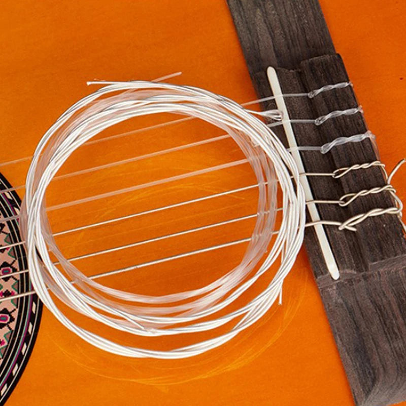 6pcs Nylon Silver Guitar Strings Set - Strings for Classical Classic Guitar