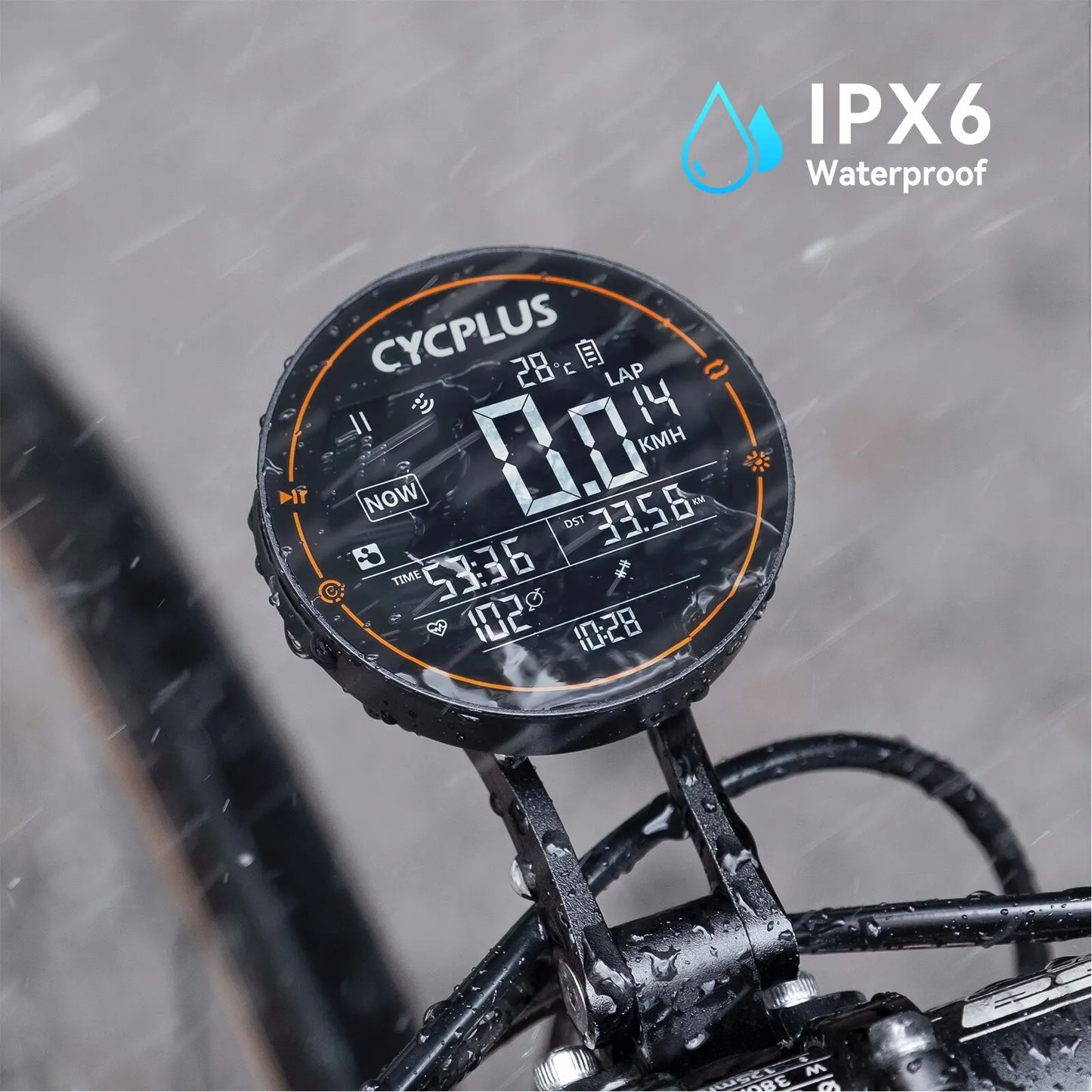 CYCPLUS M2 Wireless GPS Bicycle Computer - ANT+ Bluetooth, Waterproof Speedometer with Cadence and Power Meter for Road and MTB Cycling