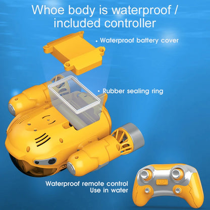 2.4GHz Waterproof RC Motorboat – Remote Control Steamboat for Swimming Pools & Bath Time, Ideal Gift for Kids