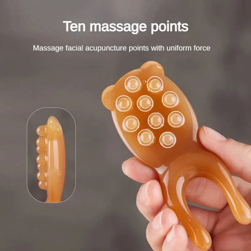 Resin Guasha Massage Board - Skin Scraping SPA Tool for Face, Eyes, Neck, Back, Body, Legs, Hands to Promote Blood Circulation