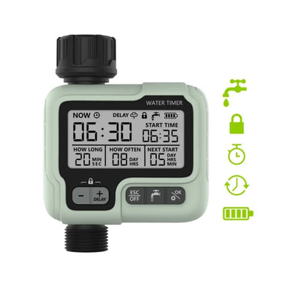 Intelligent Garden Water Timer HCT-322: Automatic Digital Irrigation Sprinkler for Outdoor Water Saving & Time Management