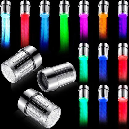 LED Temperature Sensitive Faucet: Water Saving Sensor with 7 Color Change - Kitchen Bathroom Tap Nozzle Shower