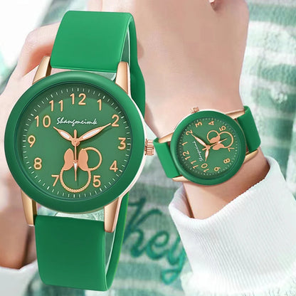 Quartz Watches for Women - Luxury Brand, Round Clock, Silicone Strap - Elegant Women's Watch Gift, Relojes de Mujer, Relogio Feminino