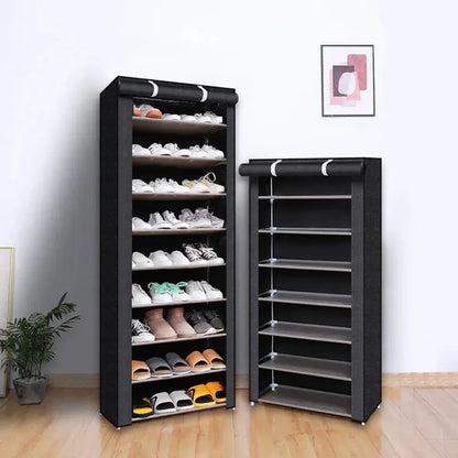 Dustproof Fabric Shoe Cabinet Organizer - Multilayer Nonwoven Shoe Rack for Simple, Economic Household Storage