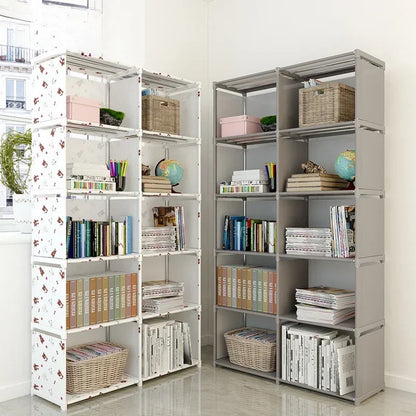 Simple Multi-Layer Bookshelf – Easy Assembly Bookcase and Display Rack, Book Organizer for Home and Office