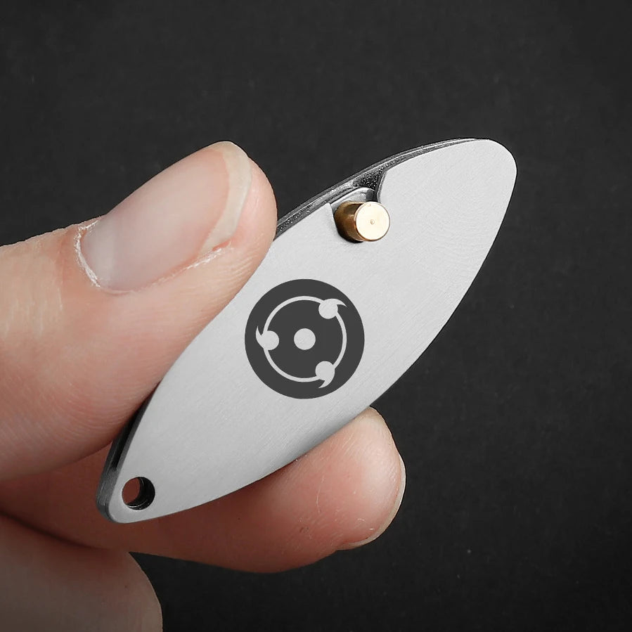 Mini Pocket Folding Knife - Thin and Lightweight Keychain Knife for Fruit, Pencil Sharpening, Unboxing, and Outdoor Use