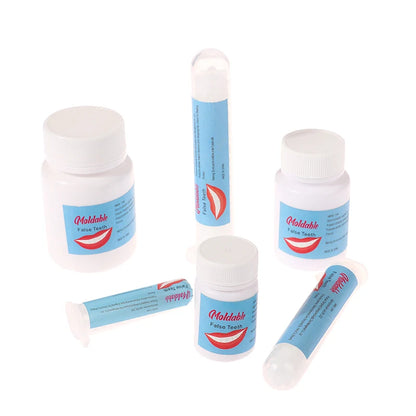 Temporary Tooth Repair Kit: 10g-30g False Teeth Solid Glue for Repairing Teeth and Gaps - Denture Adhesive with Teeth Whitening, Beauty Tool