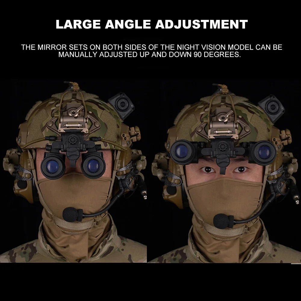 AN/PVS31 Dual-Tube Binocular Night Vision Goggles – Dummy Props for Airsoft Helmet, Hunting, and Cosplay Accessories