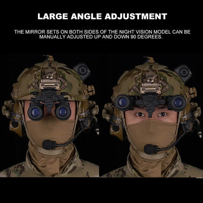 AN/PVS31 Dual-Tube Binocular Night Vision Goggles – Dummy Props for Airsoft Helmet, Hunting, and Cosplay Accessories