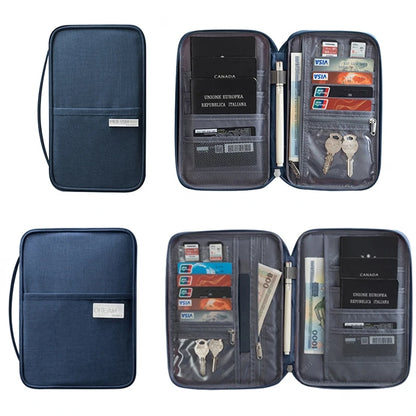 Waterproof Passport Holder Travel Wallet: Multifunctional Small Credit Card Storage Bag - Portable Document Organizer