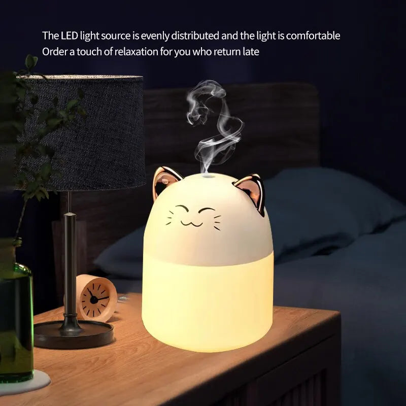 Mini Cute Pet Humidifier: USB Desktop Air Conditioning Room Air Humidification - Small Household Heavy Fog Spray for Office