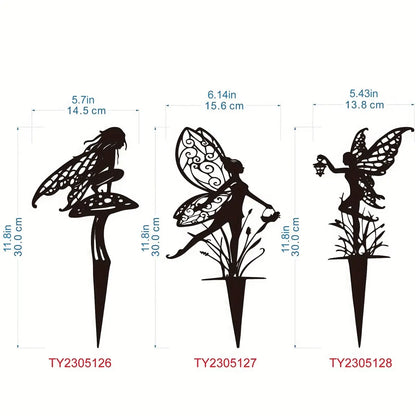 Metal Garden Fairy Outdoor Decor - Enhance Your Patio and Lawn with Enchanting Charm