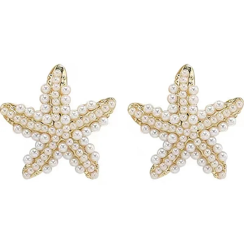 New Starfish Earrings for Women – Temperament Design, Exquisite and Comfortable for Sleeping, Perfect Party Gifts and Fashion Jewelry