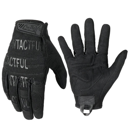 Outdoor Tactical Gloves - Touch Screen Compatible, Full Finger Anti-Skid Mittens for Training, Climbing, Shooting, Hunting, Riding and Cycling