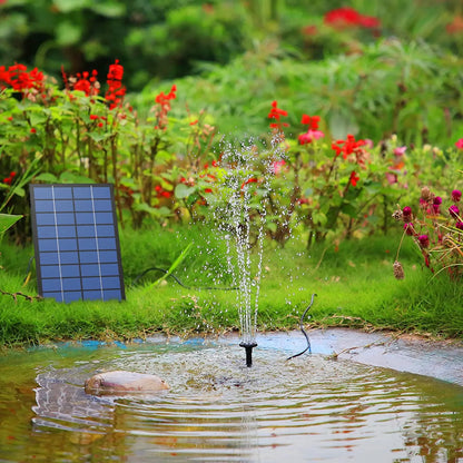Solar Symphony: 2.5W Fountain Pump with 6 Nozzles & 4ft Water Pipe - Elevate Your Bird Bath, Pond, and Garden Oasis!