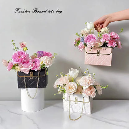 4PCS Portable Flower Gift Bags: Ideal for Wedding, Valentine's Day, Birthday, and Christmas