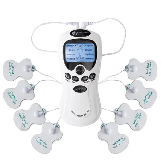 Pulse Massager Tens Acupuncture Machine: Electric Body Massage Instrument - Muscle Stimulator for Neck & Back Relaxation