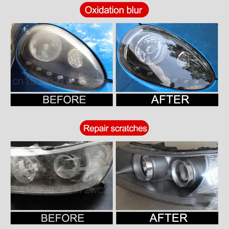 Car Headlight Polishing Agent: Scratch Remover Repair Fluid - Renewal Polish and Maintenance Kit for Auto Accessories