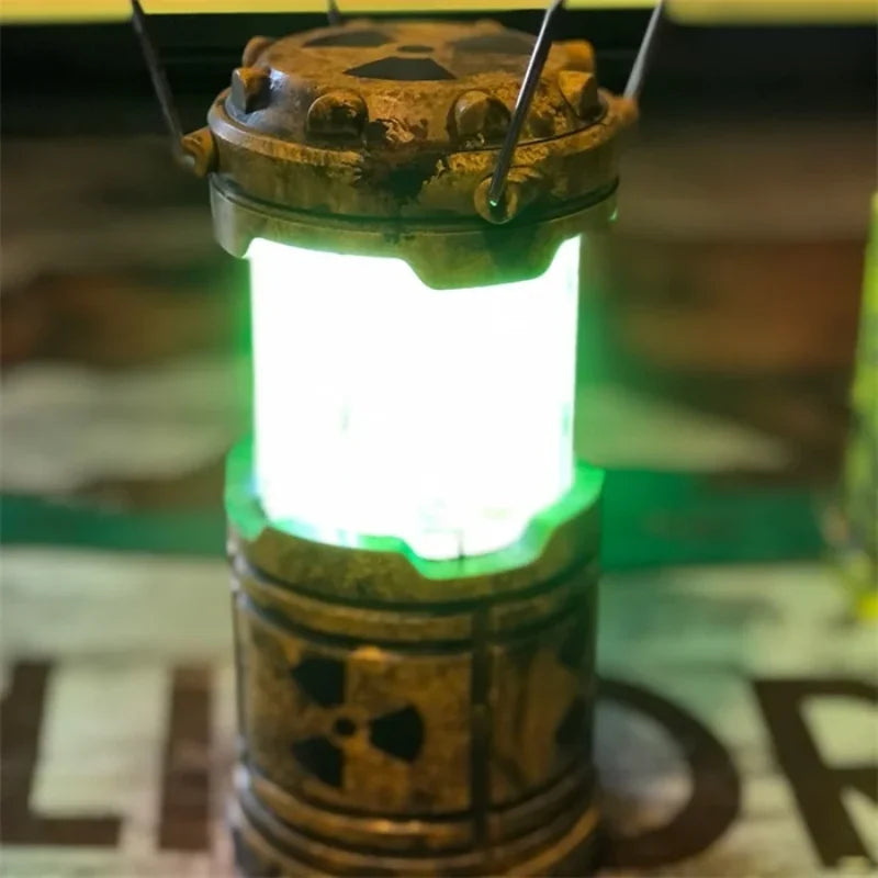 Mini Handheld Nuclear Reactor Lantern Toy - Doomsday Simulation Illuminator Gift with Push Reaction Feature