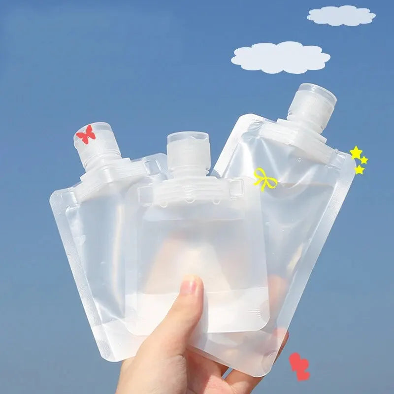 10Pcs Thickened Travel Cosmetic Bottles Set - 30/50/100ML Portable Containers for Lotion, Shower Gel, Shampoo, Facial Cleanser