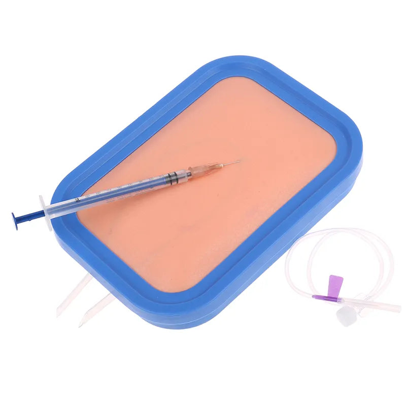 Intravenous Venipuncture Training Package: Nurses' IV Injection Training Model Pad with Silicone Wound Skin Suture