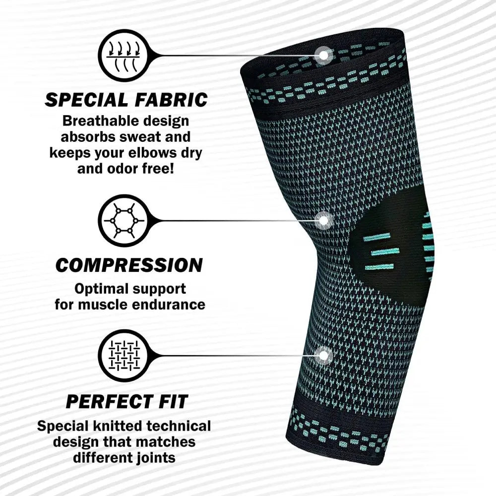 1PCS Elastic Elbow Brace: Sport Support Arm Sleeve with Breathable Compression - Safety Cotoveleira for Elbow Protection