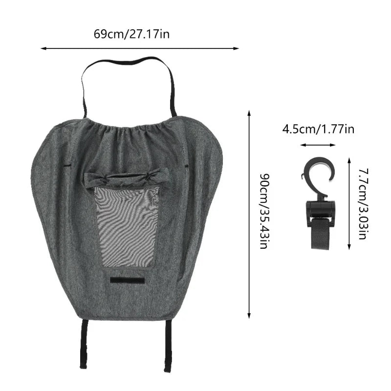 Baby Stroller Sun Cover - Sun Shade Awning for Sun Protection Canopy, Pushchair Buggy Hood Cover with UV & Rain Proofing