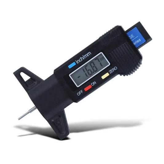 Digital Depth Gauge Caliper for Car Tires - LCD Tire Tread Measurer Tool, 0-25mm Range, Repair Tool