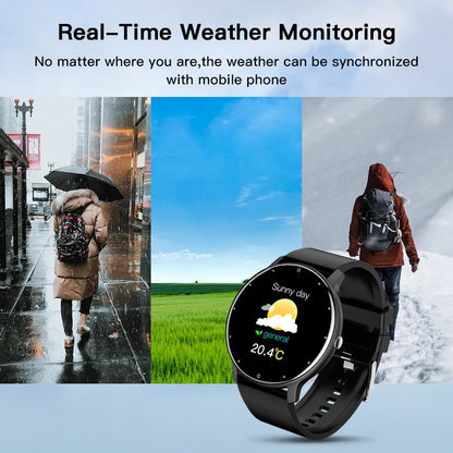 2023 Men's Smart Watch - Full Touch Screen Digital Fitness Tracker, IP68 Waterproof Sports Watch for Xiaomi & Huawei Phones