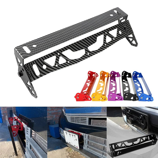 Premium Universal Aluminum Rotating License Plate Holder for Cars - Adjustable & Solid Frame for Car Number Plates