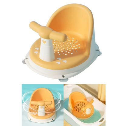 Comfortable Infant Bath Tub Chair: Anti-Slip Baby Bathing Solution - Great Shower Gift for Newborns 6-18 Months