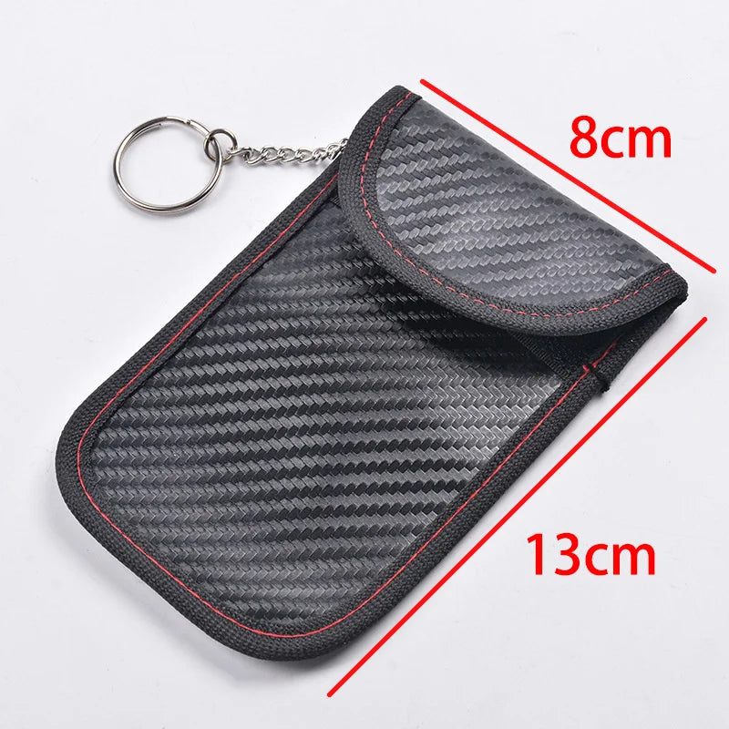 Car Key Signal Blocker Faraday Cage - RFID Blocking Bag Pouch for Keyless Fob