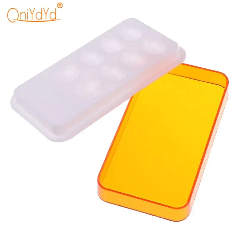 Dental Resin Mixing Plate with Cover - 1 Pc - 8 Slot Palette - Watering Moisturizing