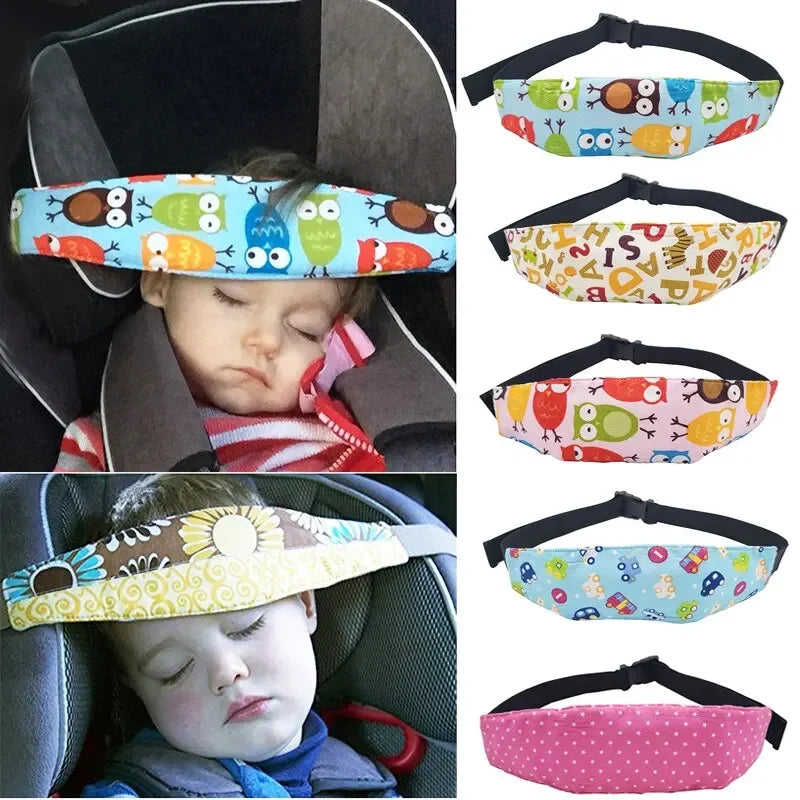 Baby Car Safety Belt - Auto Seat Belts with Sleep Aid Head Support for Kids and  Toddlers - Travel Sleep Aid Fixed Strap