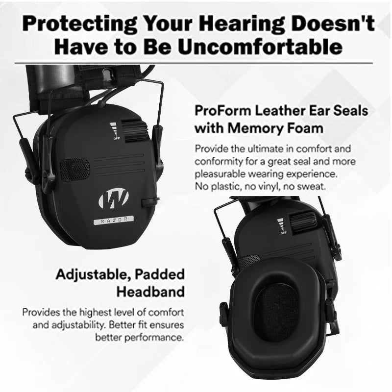 Original Military Tactical Electronic Shooting Earmuffs - Outdoor Hunting Sound Pickup, Noise Reduction, Hearing Protection Headset