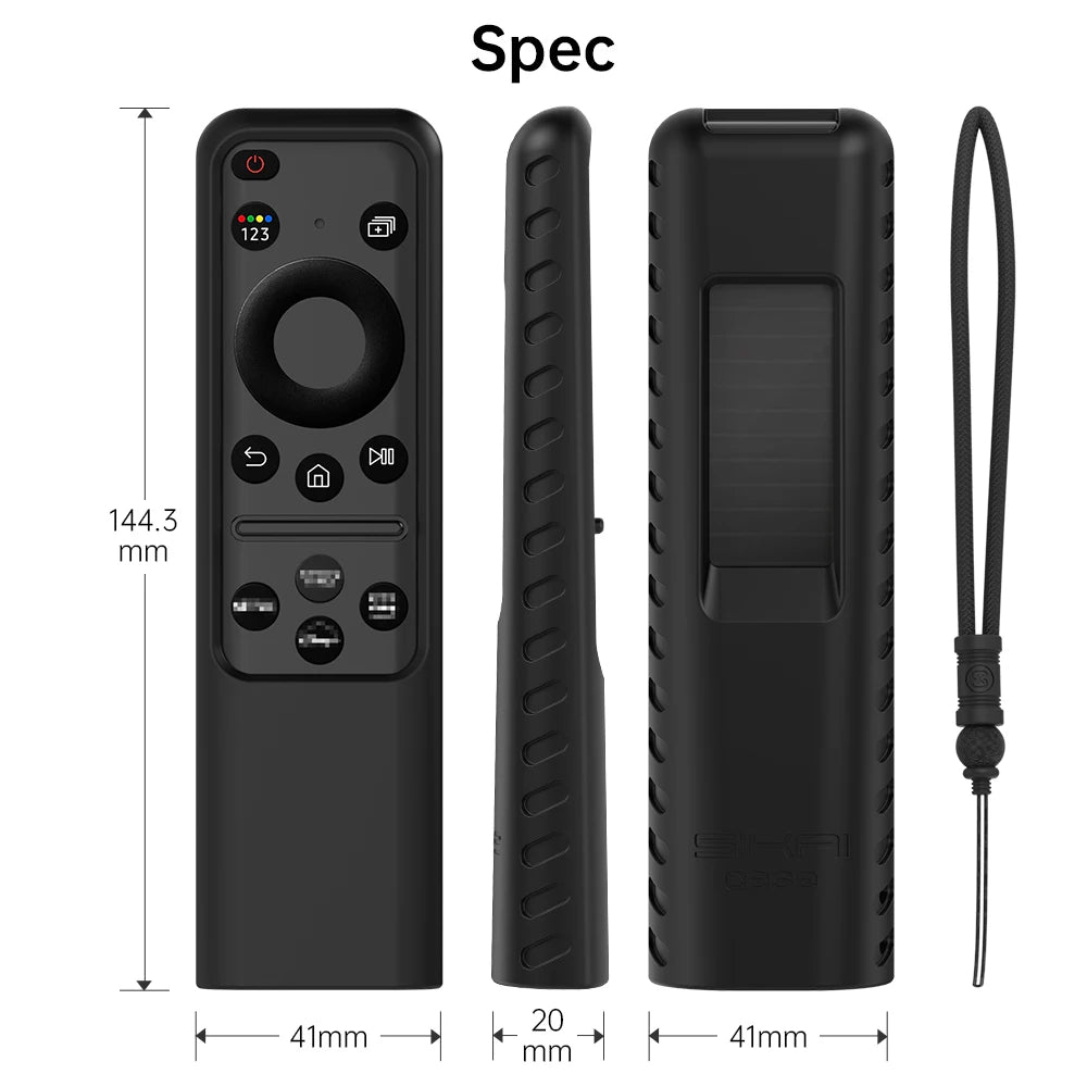 Sikai Silicone Case for Samsung SolarCell 2023 Remote: Anti-Lost Protection with Lanyard - Compatible with TM2360E BN59-01432A and TM2361E BN59-01439A Smart TVs