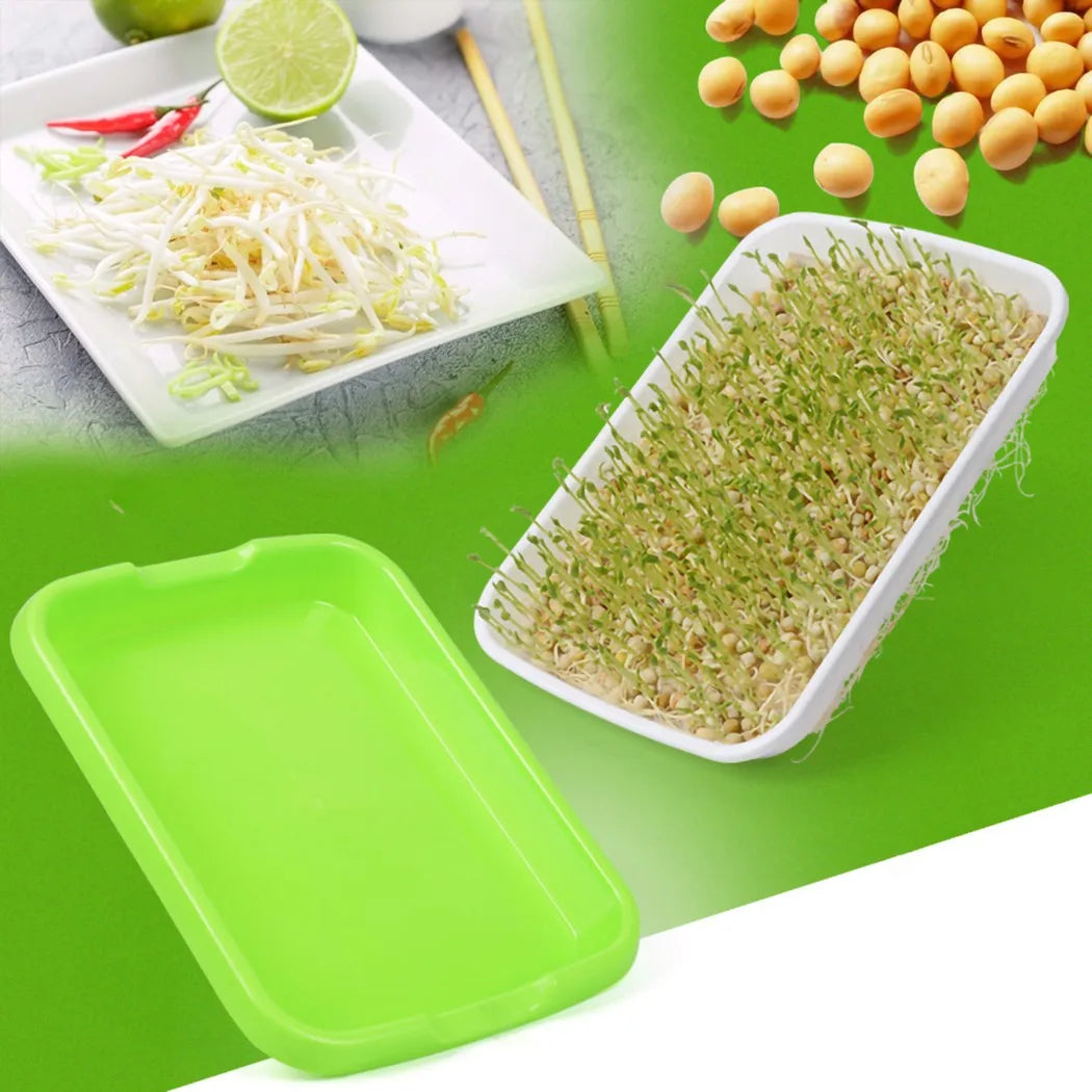 Hydroponic Microgreens Sprouter Tray - Sprouting Tray for Garden Nursery, Horticultural Hydroponic Systems, Potted Plant Growth