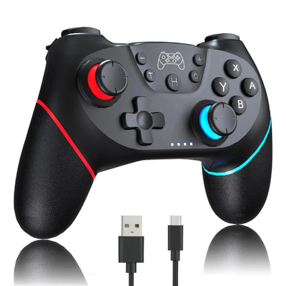 Wireless Bluetooth Controller – Compatible with NS, NS Lite, NS Oled, Android & PC, 6-Axis Joystick Gamepad