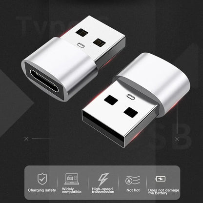4Pcs USB to Type C OTG Adapter - USB-C Male to Micro USB Type-C Female Converter for MacBook, Samsung S20 - USBC OTG Connector