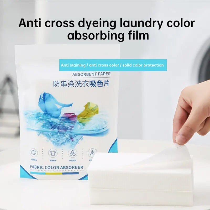 50 PCS Laundry Tablets | Anti-Staining Paper Sheets for Clothes | Color Absorption Washing Accessories - Laundry Essentials