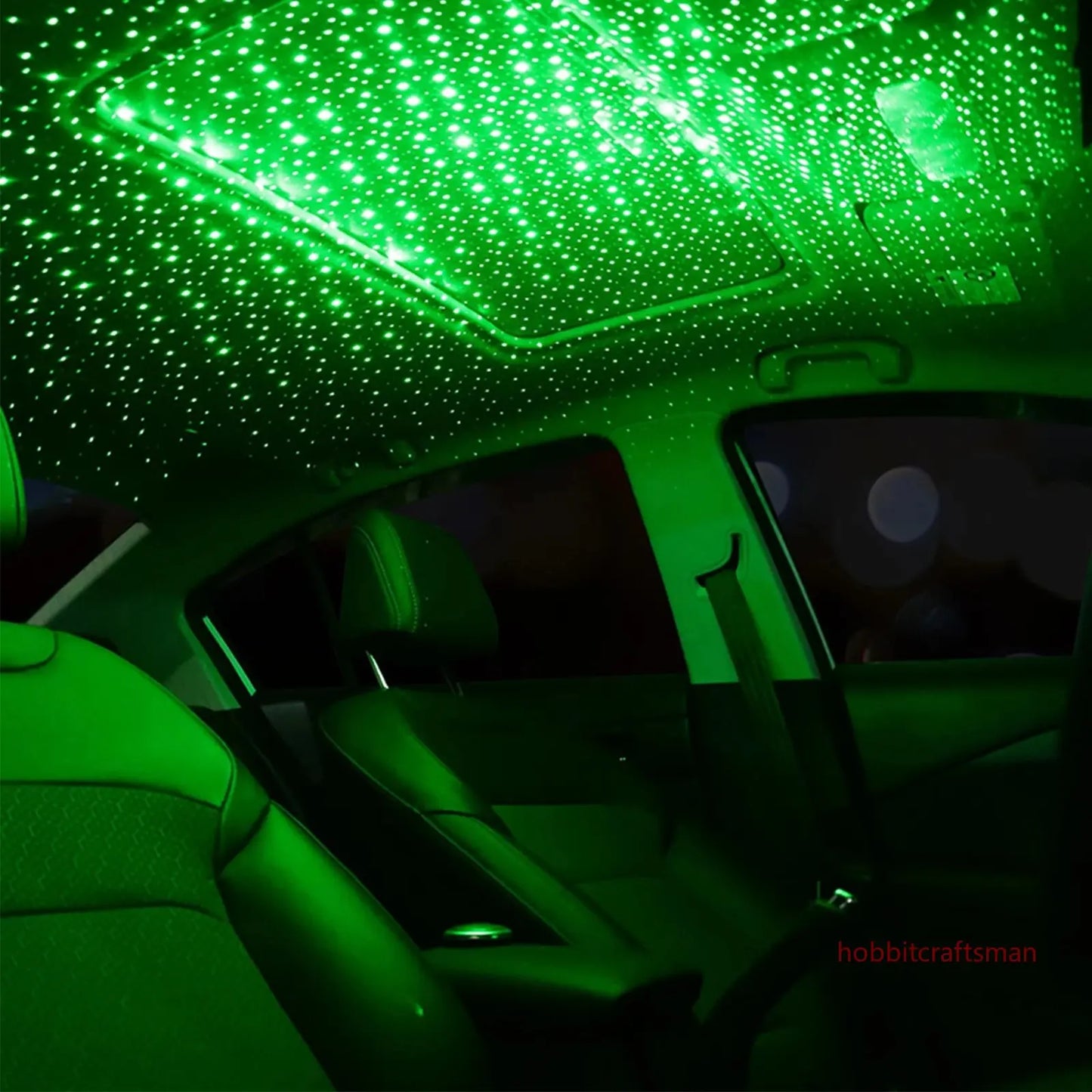 Mini LED Car Roof Star Night Light Projector: Adjustable Atmosphere Galaxy Lamp for Auto Roof and Room Ceiling Decor - USB Decorative Lighting