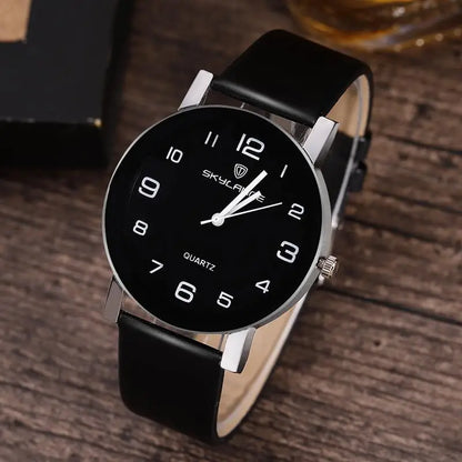 Hot Sale Fashion Leather Bracelet Watch for Women – Black Quartz Casual Wrist Watch 2022