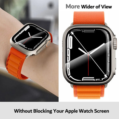 Ultra Protection Screen Protector & Bumper Case for Apple Watch 44mm/45mm/40mm/41mm - Compatible with Series 9 to 4