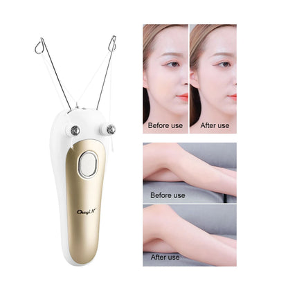 USB Rechargeable Women's Hair Remover - Cotton Thread Body Epilator for Legs, Arms, and Neck, Lady Beauty Shaver