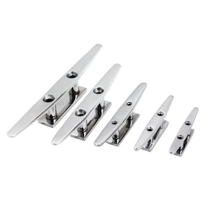 2 Hole Boat Cleats - 4/5/6/8 PCS Set, 316 Stainless Steel Polished Mooring Cleats for Marine Boats and Yachts