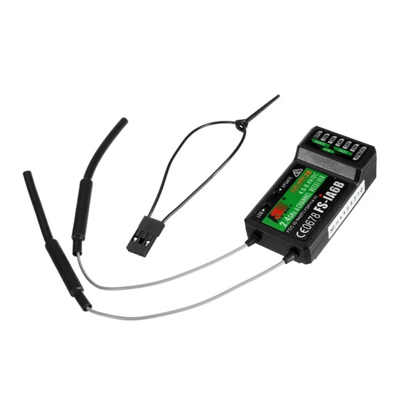 FLYSKY FS-i6 I6 2.4G 6CH AFHDS 2A Radio Transmitter: IA6B, X6B, A8S Receiver for RC Airplanes, Helicopters, FPV Racing Drones