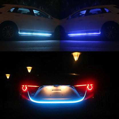 12V LED Daytime Running Light - Scan Starting Hood Decorative DRL, Auto Engine Ambient Lamp for Car Hood Decoration