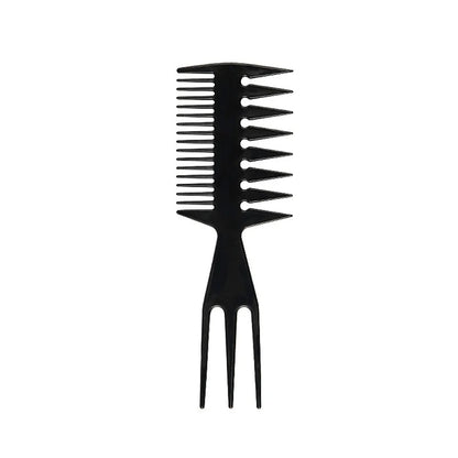 Professional Fish Bone Shape Hair Brush: Double-Sided Tooth Combs for Barber Hair Dyeing and Cutting - Man Hairstyling Tool