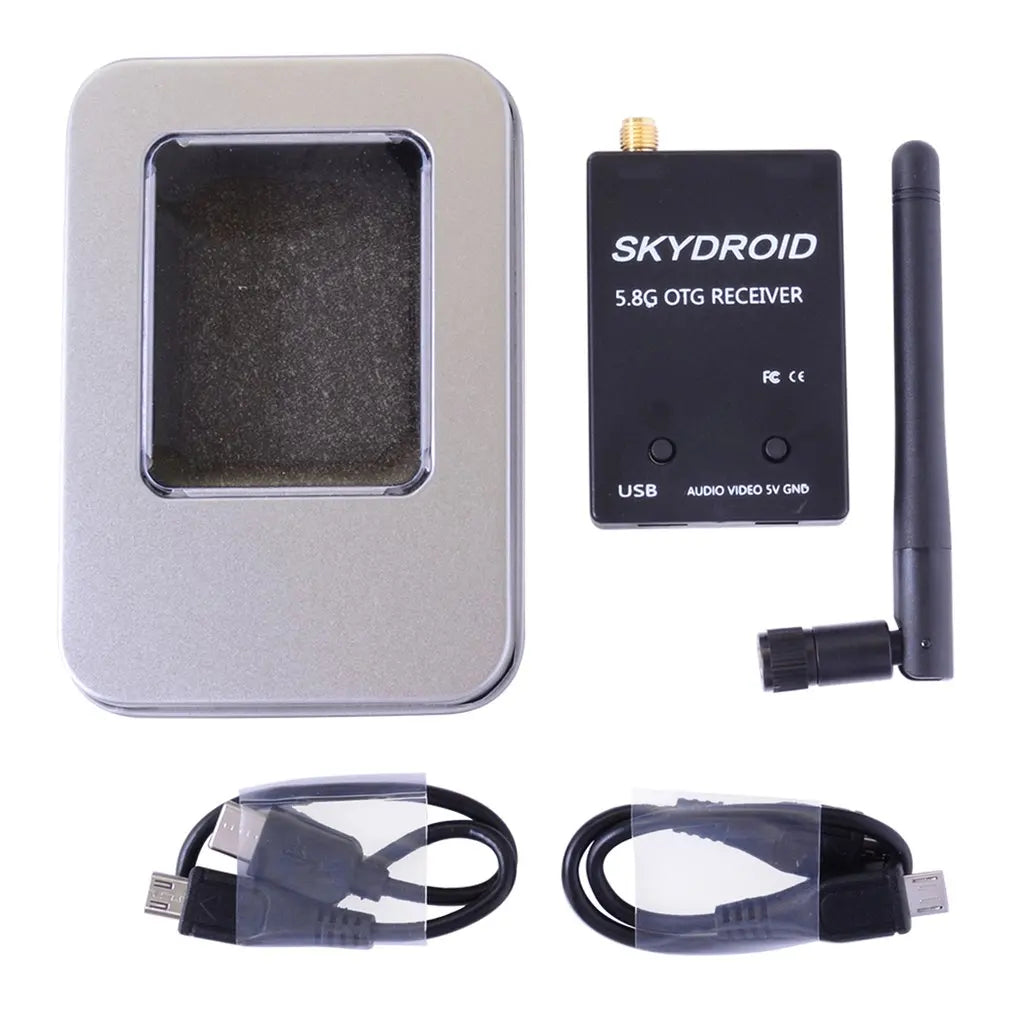 Skydroid 5.8Ghz 150CH True Diversity UVC OTG Smartphone FPV Receiver: Android Tablet PC VR Headset FPV System for RC Drone