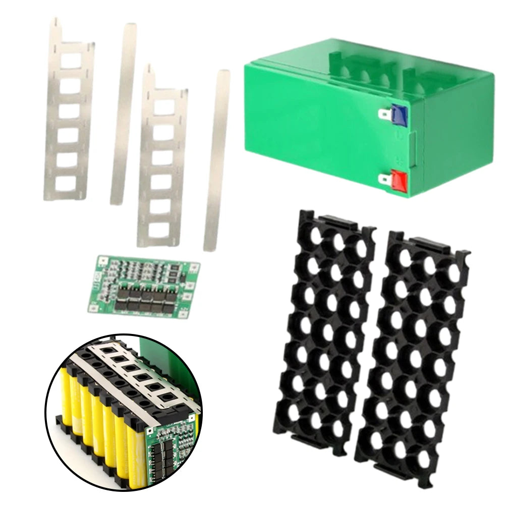 12V 7Ah Battery Case Holder Accessories - Empty Box for 18650 Battery - Nickel Strip PCB Board - High-Quality Tool Parts